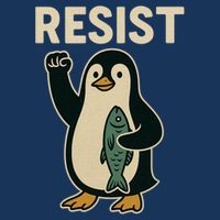 Resist Penguin Protest Against Tariffs Infant Baby Jersey Bodysuit
