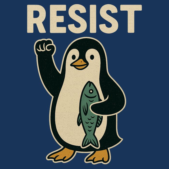 Resist Penguin Protest Against Tariffs Infant Baby Jersey Bodysuit