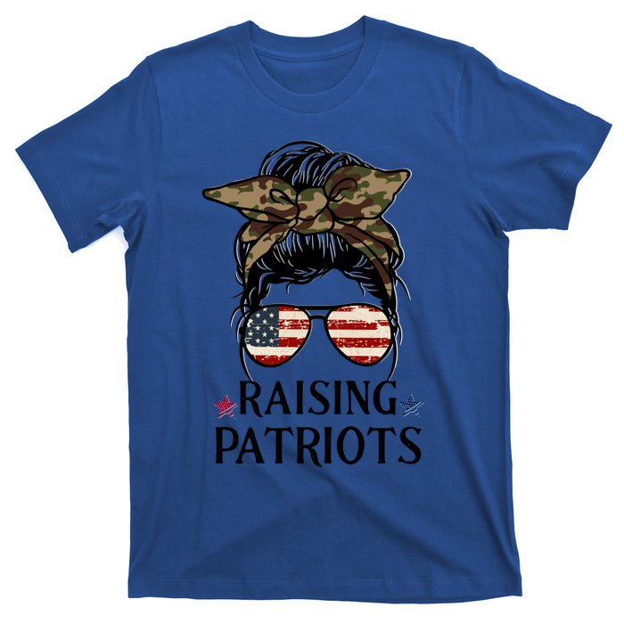 Raising Patriots Patriotic Mom Gift T-Shirt