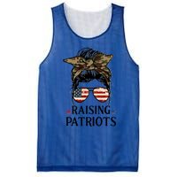 Raising Patriots Patriotic Mom Gift Mesh Reversible Basketball Jersey Tank