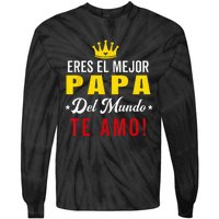 Regalos Para Papa Dia Del Padre Camiseta Mejor Papa Mundo Tie-Dye Long Sleeve Shirt