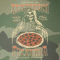 Reaperoni Pizzeria Pizza So Good ItS To Die For Legacy Tie Dye Trucker Hat