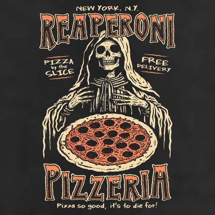 Reaperoni Pizzeria Pizza So Good ItS To Die For 15oz Campfire Ceramic Mug