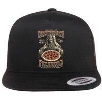 Reaperoni Pizzeria Pizza So Good ItS To Die For Flat Bill Trucker Hat