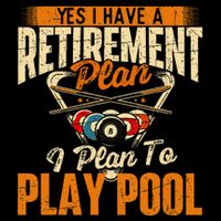 Retirement Plan Play Pool Billiard Player Sports City Backpack