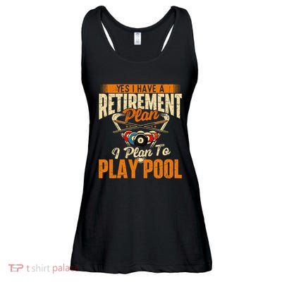 Retirement Plan Play Pool Billiard Player Sports Ladies Essential Flowy Tank