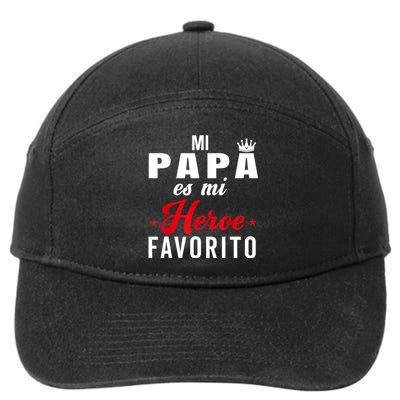 Regalos Para Papa Dia Del Padre Camiseta Mejor Papa Mundo 7-Panel Snapback Hat