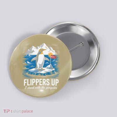 Resist Penguins Protest Against Tariffs Penguins Resist Button