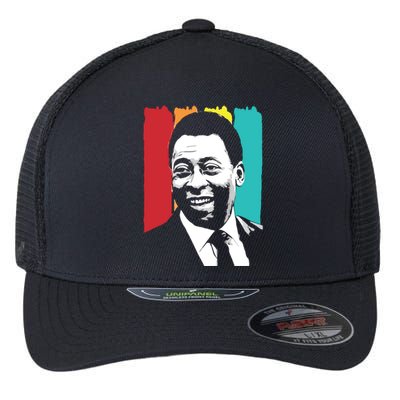 Rip Pele , Pele Vintage Tee, Brazil Pele , Pele Legend Soccer Player Flexfit Unipanel Trucker Cap