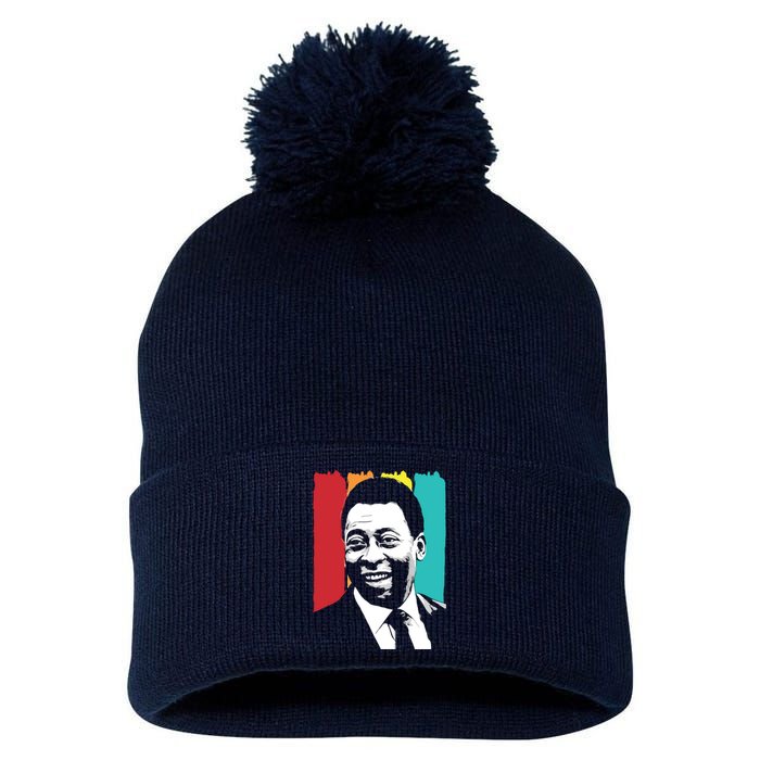 Rip Pele , Pele Vintage Tee, Brazil Pele , Pele Legend Soccer Player Pom Pom 12in Knit Beanie