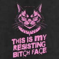 Resist Political Protest Cat .Png 7 Panel Mesh Trucker Snapback Hat