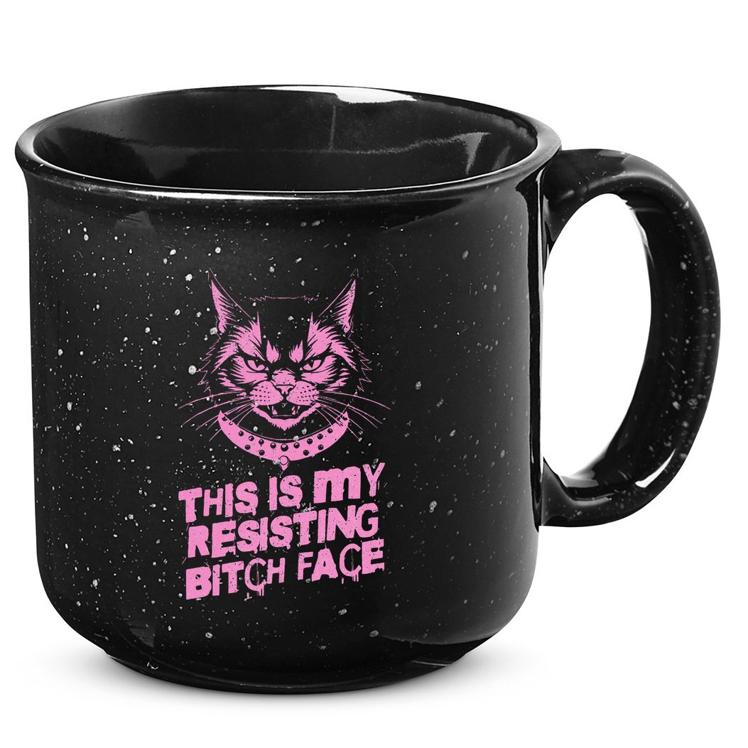 Resist Political Protest Cat .Png 15oz Campfire Ceramic Mug