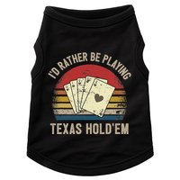 Retro Poker Player Texas HoldEm Poker Game Royal Flush Doggie Tank