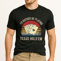 Retro Poker Player Texas HoldEm Poker Game Royal Flush Performance Shirt
