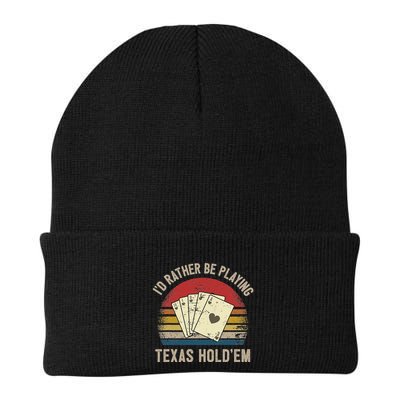 Retro Poker Player Texas HoldEm Poker Game Royal Flush Beanie