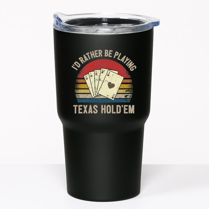 Retro Poker Player Texas HoldEm Poker Game Royal Flush Tumbler