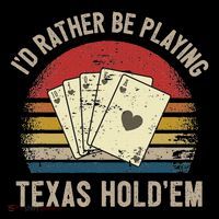 Retro Poker Player Texas HoldEm Poker Game Royal Flush Premium T-Shirt