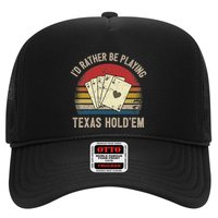 Retro Poker Player Texas HoldEm Poker Game Royal Flush Hat