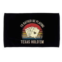 Retro Poker Player Texas HoldEm Poker Game Royal Flush Microfiber Hand Towel