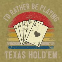 Retro Poker Player Texas HoldEm Poker Game Royal Flush Garment-Dyed Women's Muscle Tee