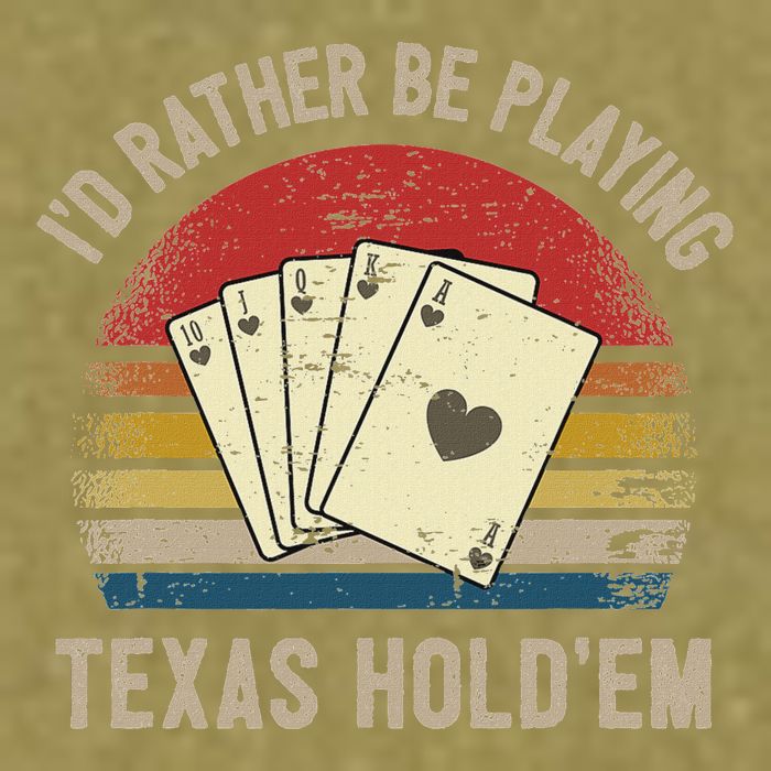 Retro Poker Player Texas HoldEm Poker Game Royal Flush Garment-Dyed Women's Muscle Tee