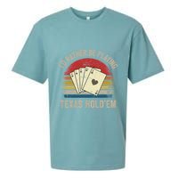 Retro Poker Player Texas HoldEm Poker Game Royal Flush Sueded Cloud Jersey T-Shirt