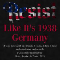 Resist Pritker Quote Germany 1938 Reject Fascism And Project Ladies PosiCharge Tri-Blend Wicking Tank