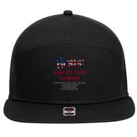 Resist Pritker Quote Germany 1938 Reject Fascism And Project 7 Panel Mesh Trucker Snapback Hat