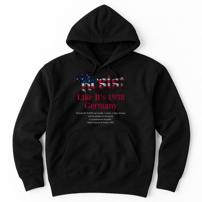 Resist Pritker Quote Germany 1938 Reject Fascism And Project Hoodie