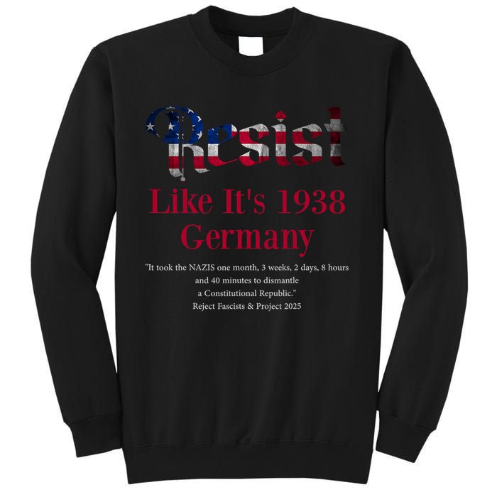 Resist Pritker Quote Germany 1938 Reject Fascism And Project Sweatshirt