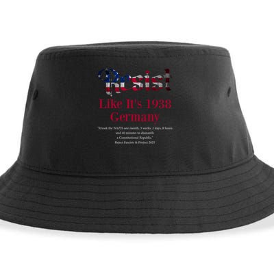 Resist Pritker Quote Germany 1938 Reject Fascism And Project Sustainable Bucket Hat