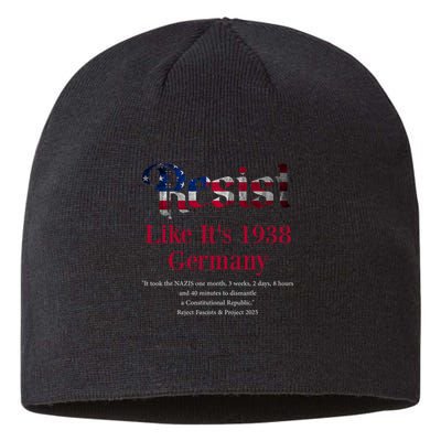 Resist Pritker Quote Germany 1938 Reject Fascism And Project Sustainable Beanie
