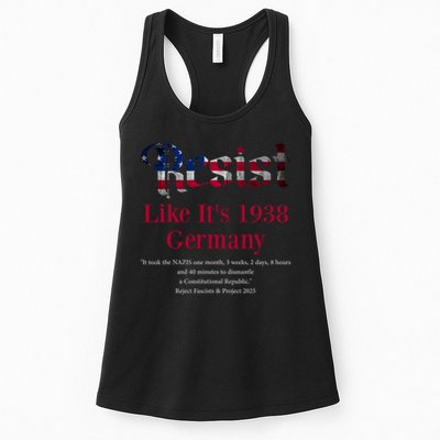 Resist Pritker Quote Germany 1938 Reject Fascism And Project Womens Tank Top