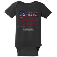 Resist Pritker Quote Germany 1938 Reject Fascism And Project Baby Bodysuit