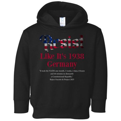 Resist Pritker Quote Germany 1938 Reject Fascism And Project Toddler Hoodie