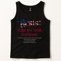 Resist Pritker Quote Germany 1938 Reject Fascism And Project Tank Top