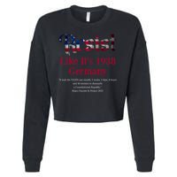 Resist Pritker Quote Germany 1938 Reject Fascism And Project Cropped Pullover Crew