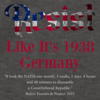 Resist Pritker Quote Germany 1938 Reject Fascism And Project Vector Backpack