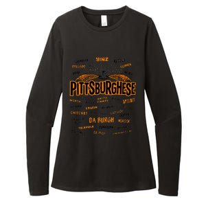 Rare Pittsburghese Womens CVC Long Sleeve Shirt