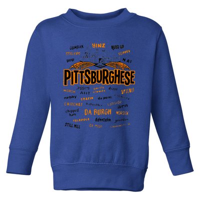 Rare Pittsburghese Toddler Sweatshirt