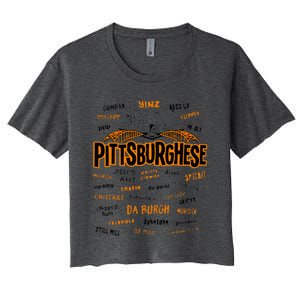 Rare Pittsburghese Women's Crop Top Tee