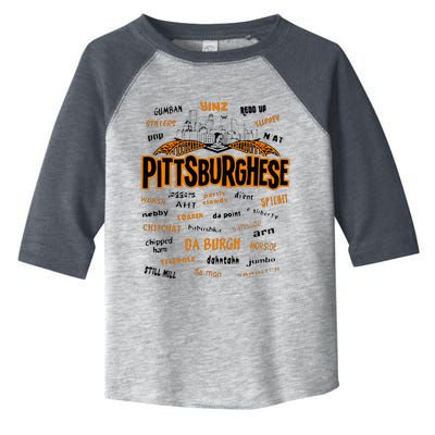 Rare Pittsburghese Toddler Fine Jersey T-Shirt