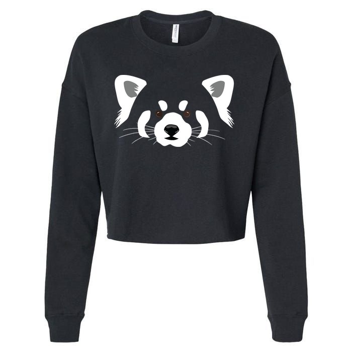 Red Panda Cropped Pullover Crew