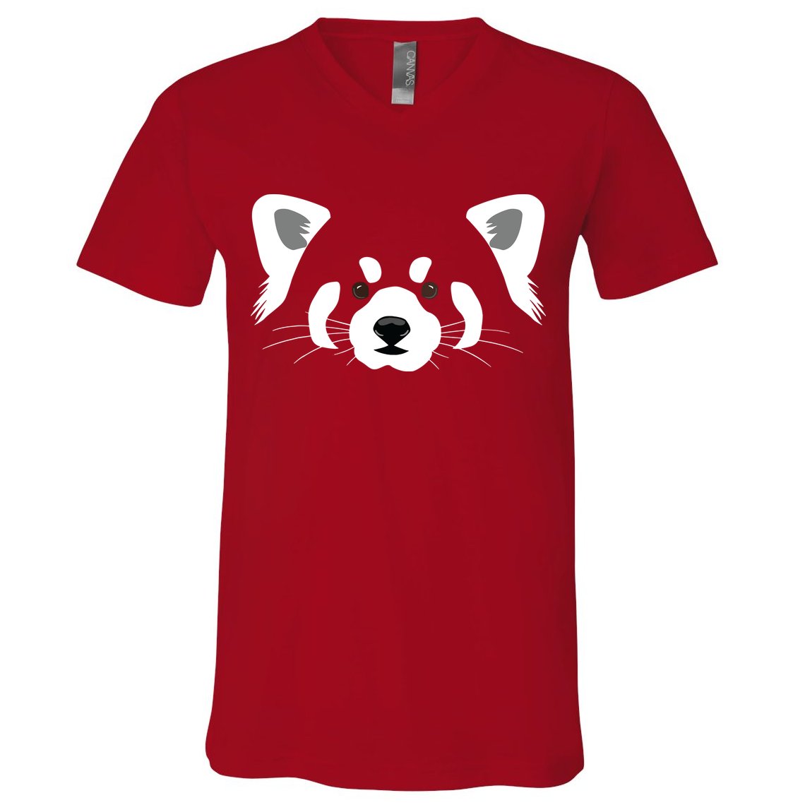 Red Panda V-Neck T-Shirt