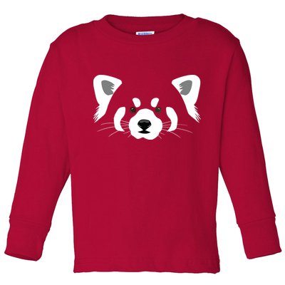 Red Panda Toddler Long Sleeve Shirt