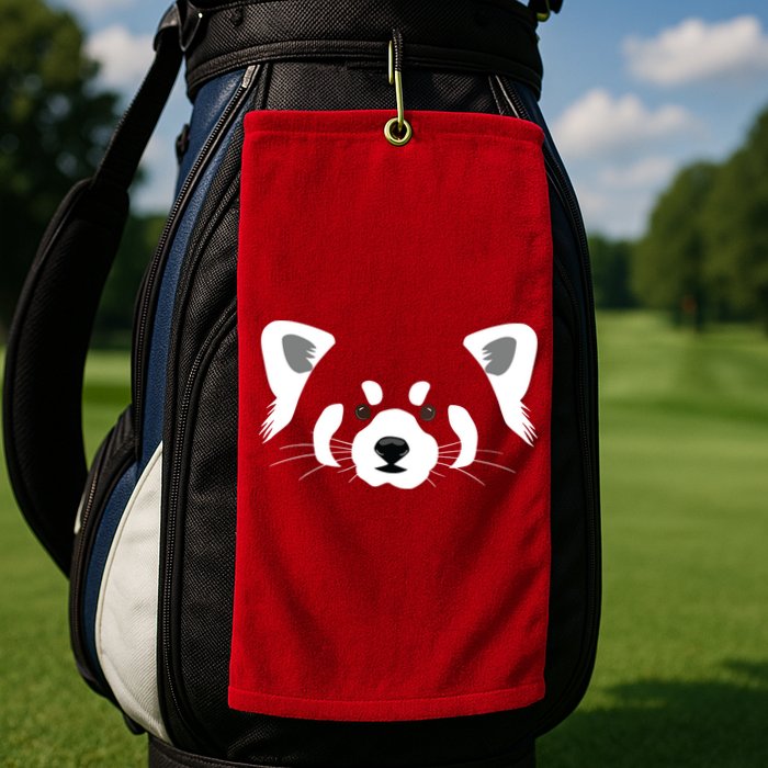 Red Panda Golf Towel