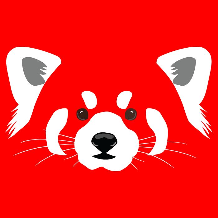 Red Panda Short Acrylic Beanie
