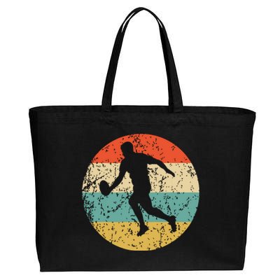 Rugby Player Retro Style Sports Cotton Canvas Jumbo Tote