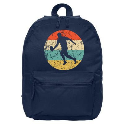 Rugby Player Retro Style Sports 16 in Basic Backpack