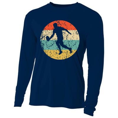 Rugby Player Retro Style Sports Cooling Performance Long Sleeve Crew